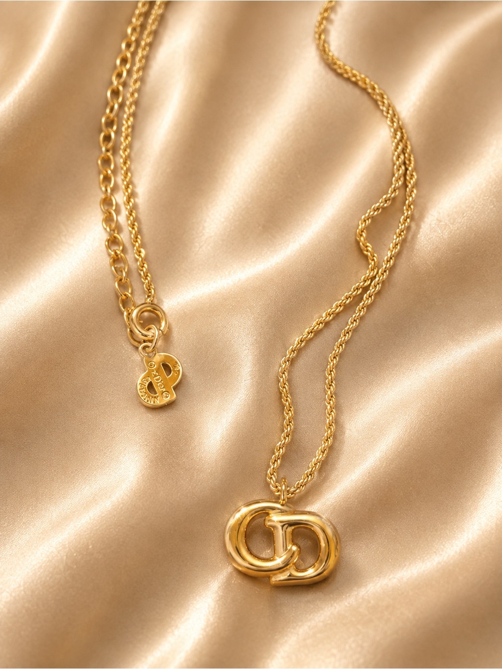 Christian Dior Vintage CD Necklace